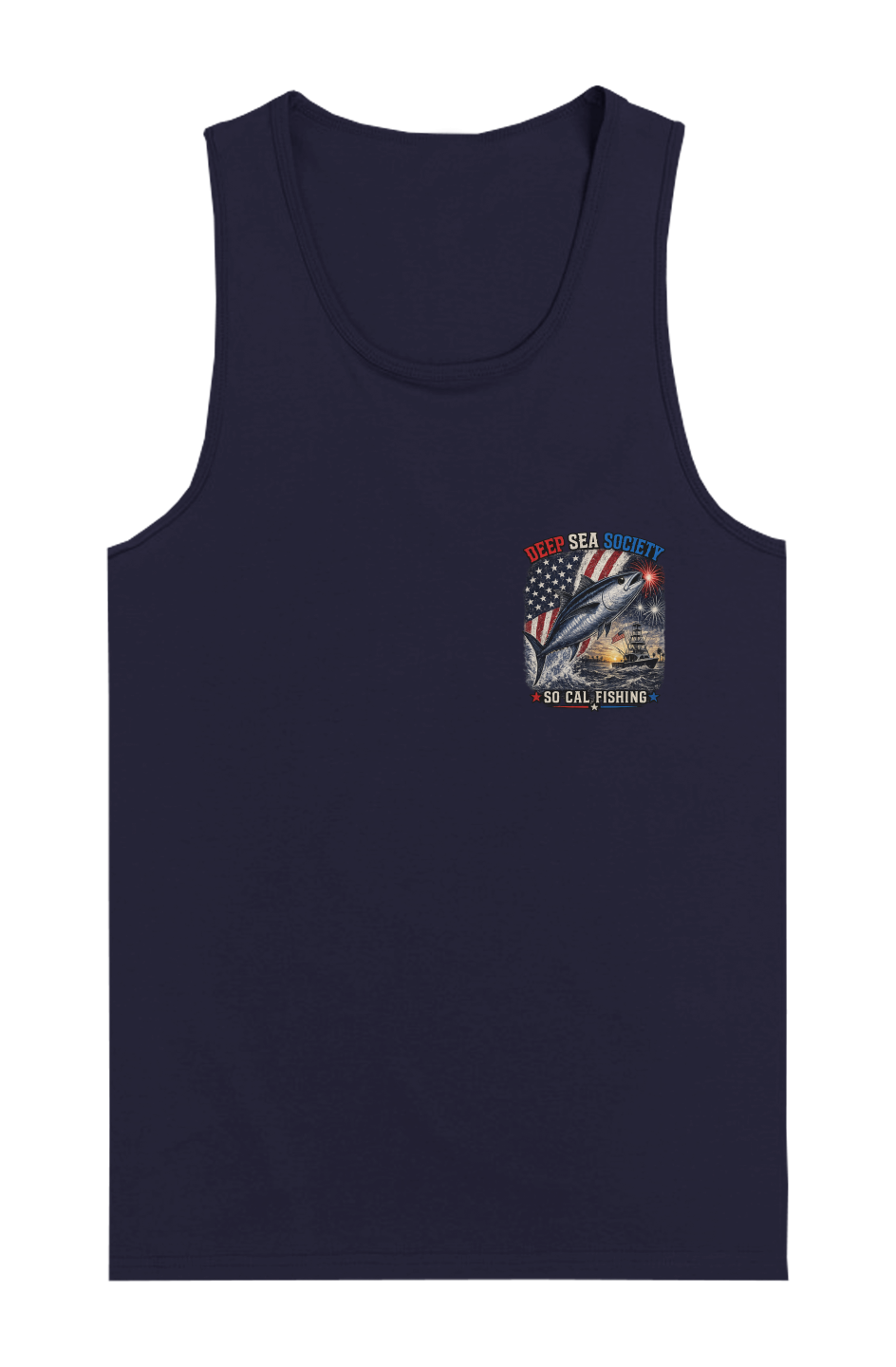 Red White and BlueFin Premium Tank Top