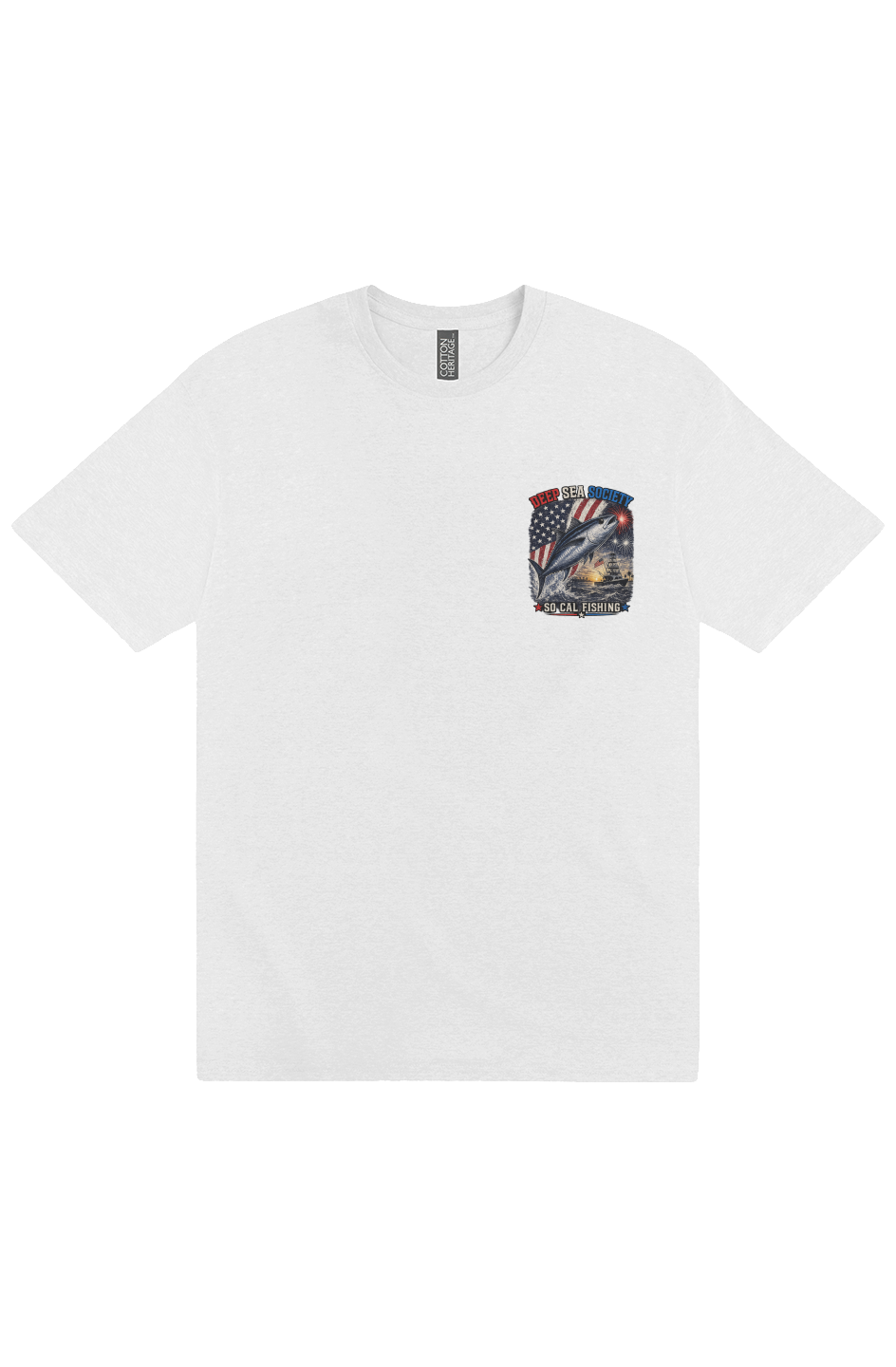 Red, White, and BlueFin Heavyweight T-Shirt