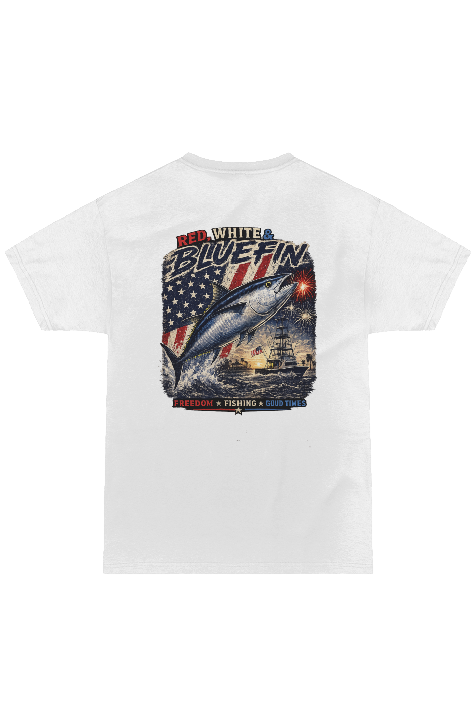Red, White and BlueFin Ultra Soft Tee