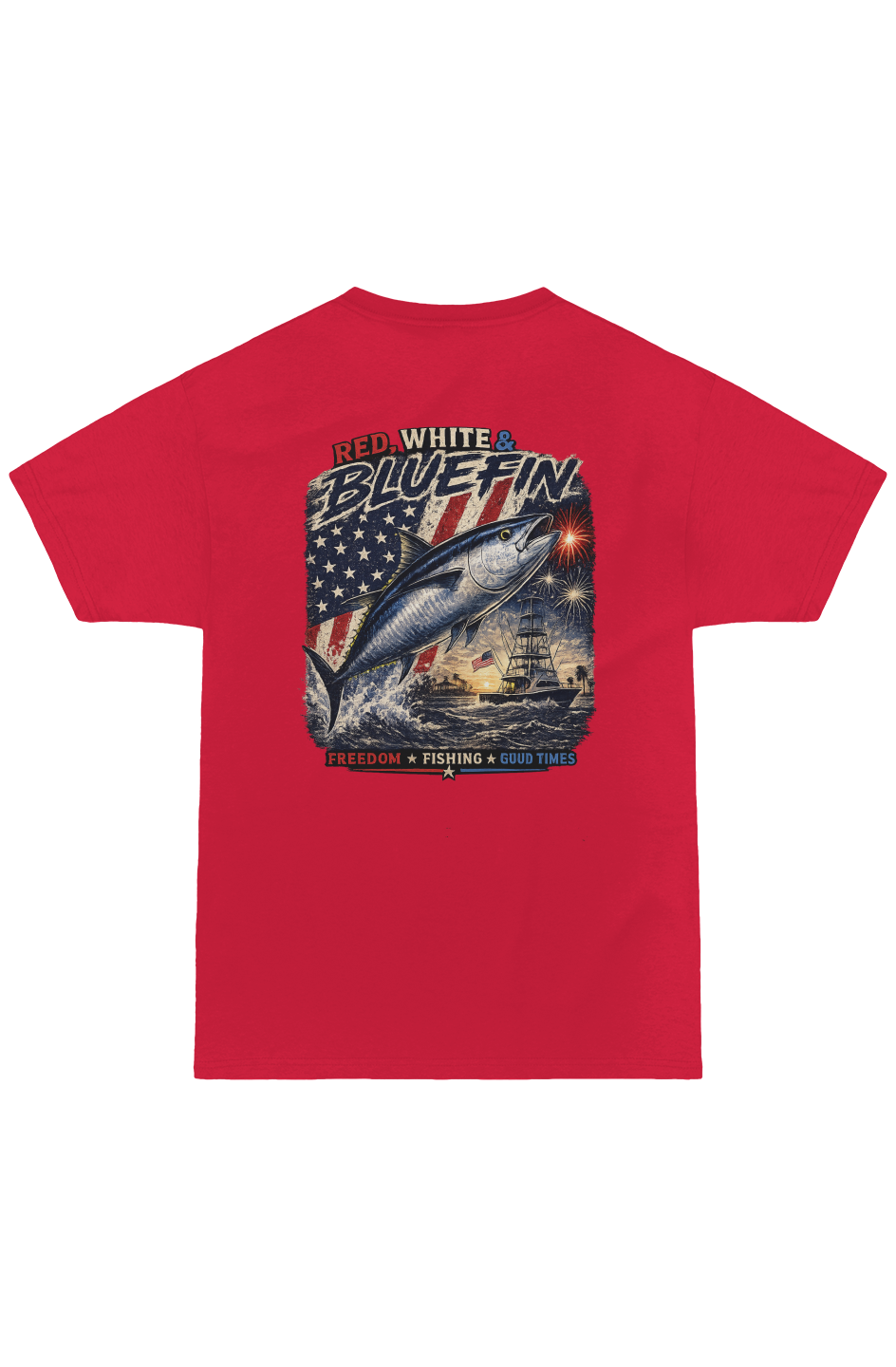 Red, White and BlueFin Ultra Soft Tee