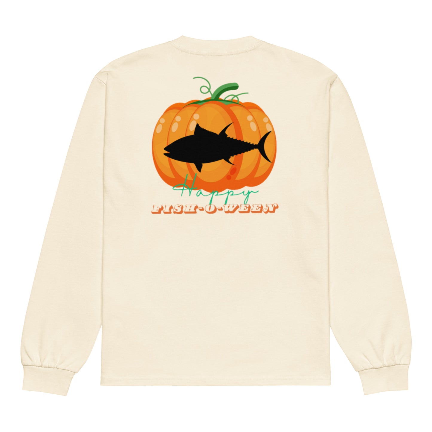 Deep Sea Society Jack-O-Lantern / Fish-O-Ween, Heavyweight Long Sleeve Sirt