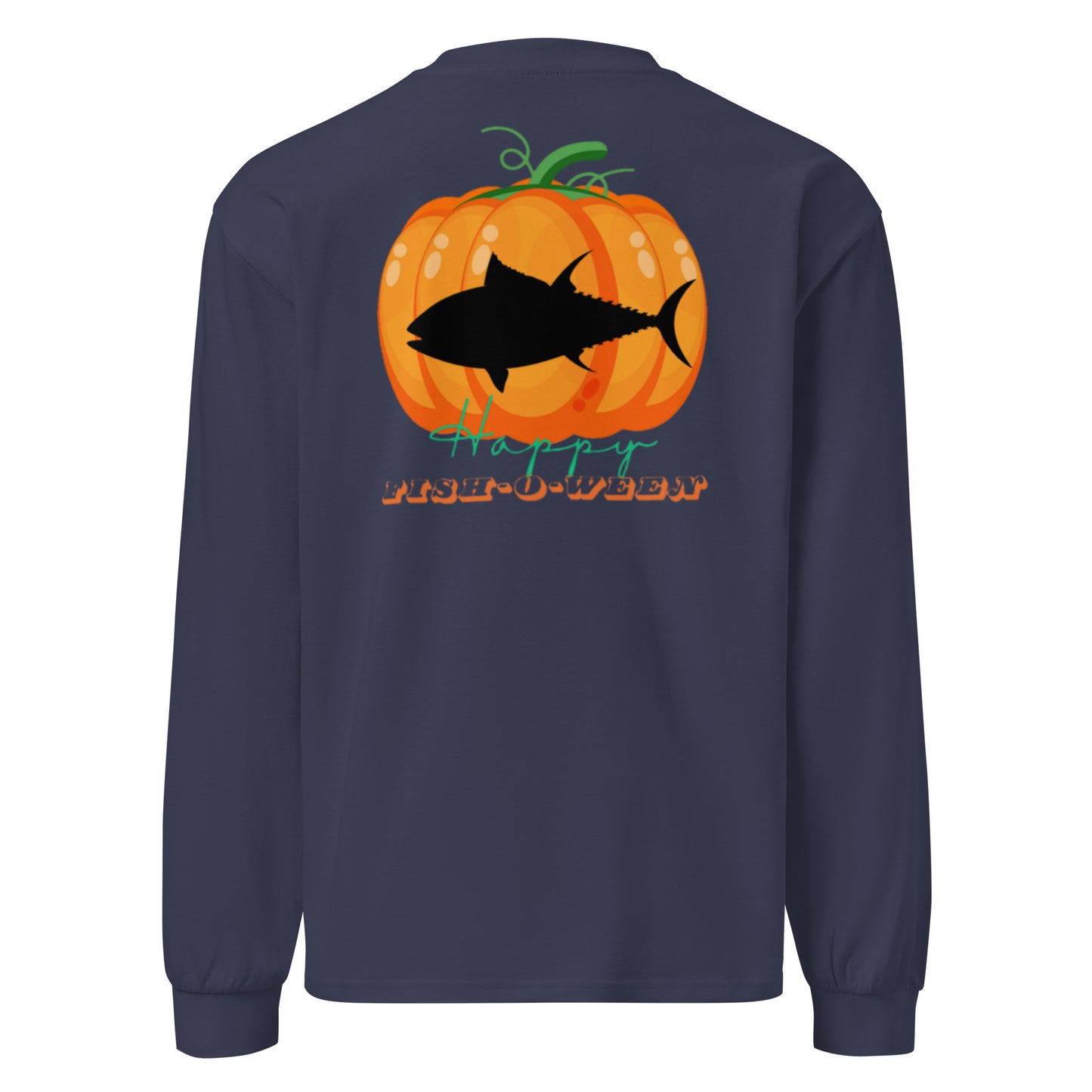 Deep Sea Society Jack-O-Lantern / Fish-O-Ween, Heavyweight Long Sleeve Sirt